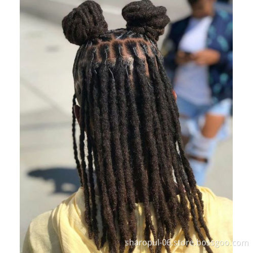 Dread locks Human Hair Natural black Ombre color Crochet Hair Extension